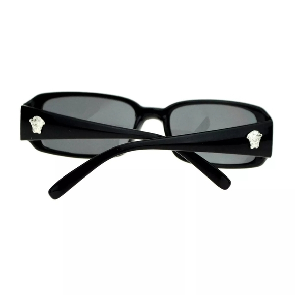 Womens Rectangular Rhinestone Bling Plastic Sunglasses - Picture 2 of 7
